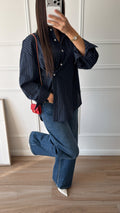 chemise rayée [marine]