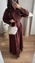 jupe patineuse LINO [ marron ]