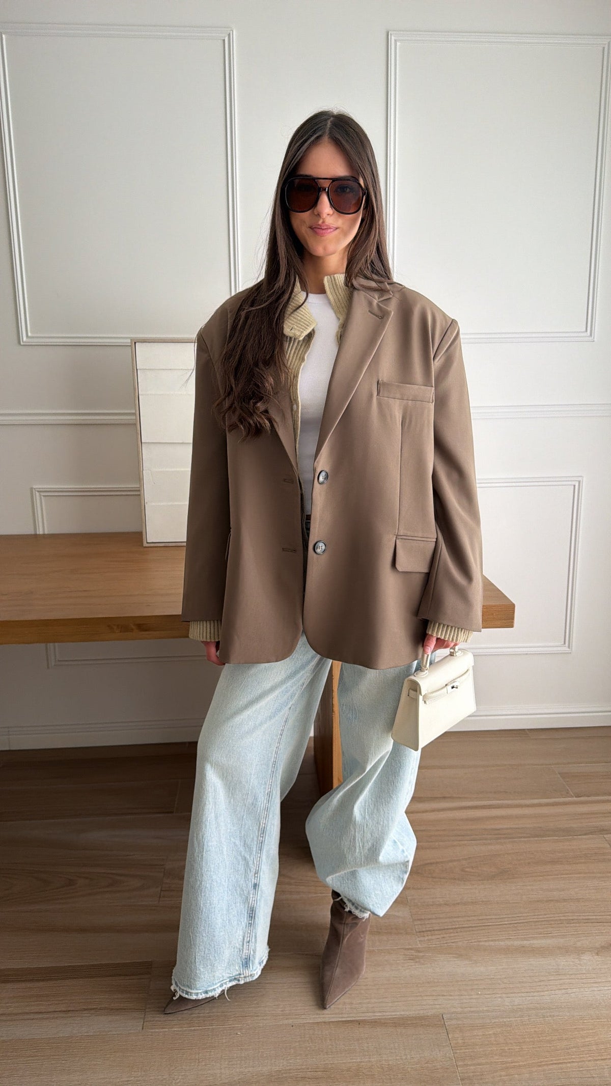 Blazer coupe oversize MONA [taupe]