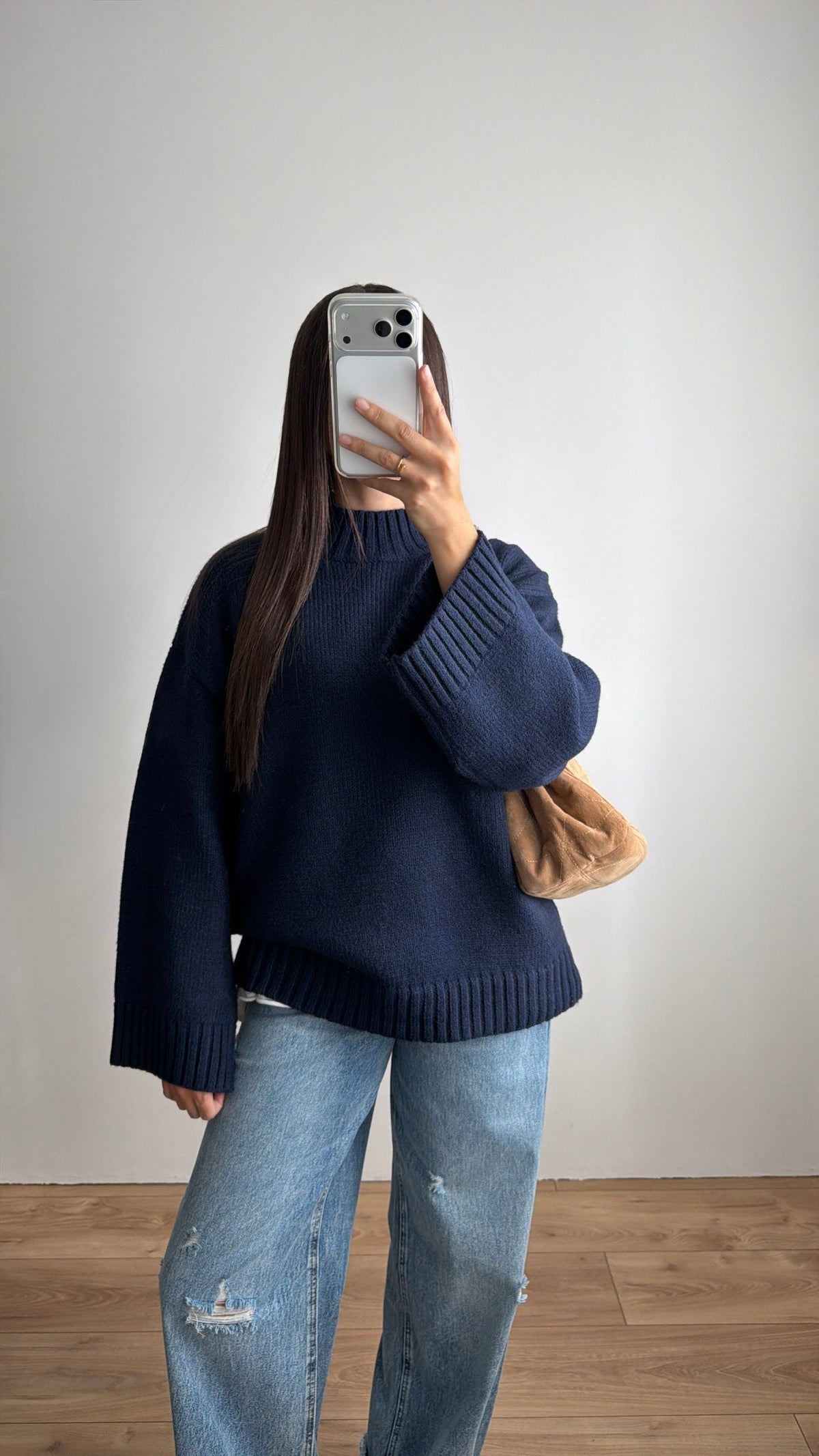 Pull manches amples ELEN [marine]