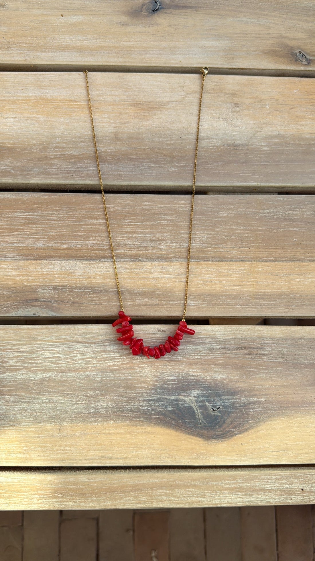 Collier coquillage [ROUGE]