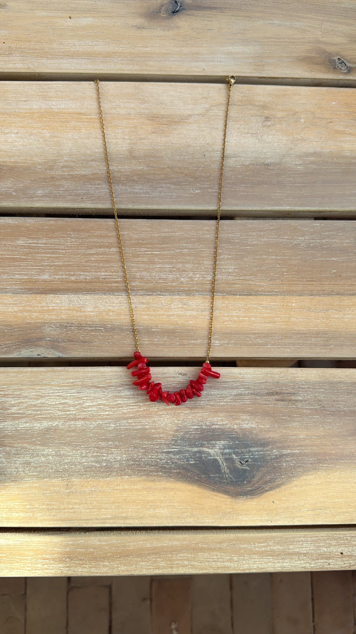 Collier coquillage [ROUGE]