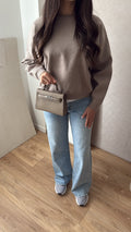 Pull en maille [taupe]