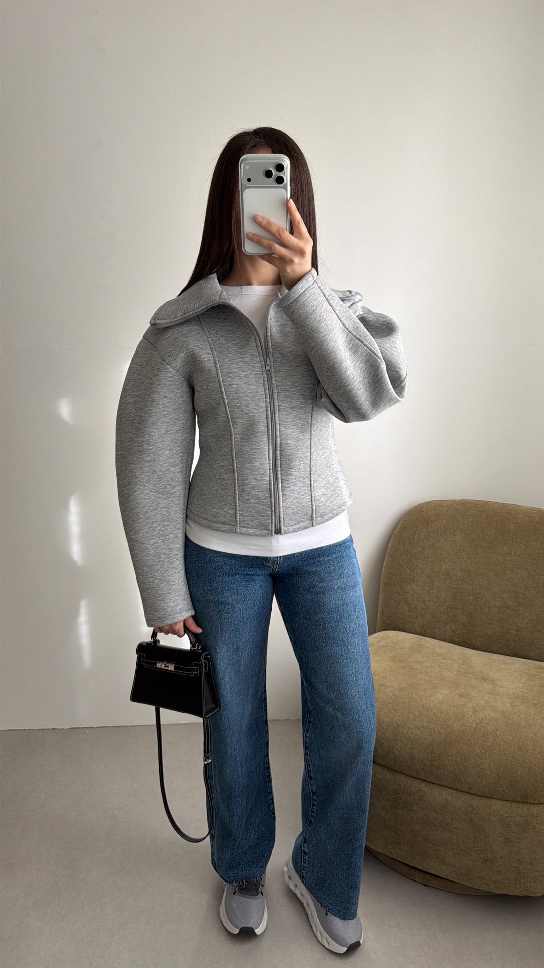 jean stretch effiloché [bleu foncé]