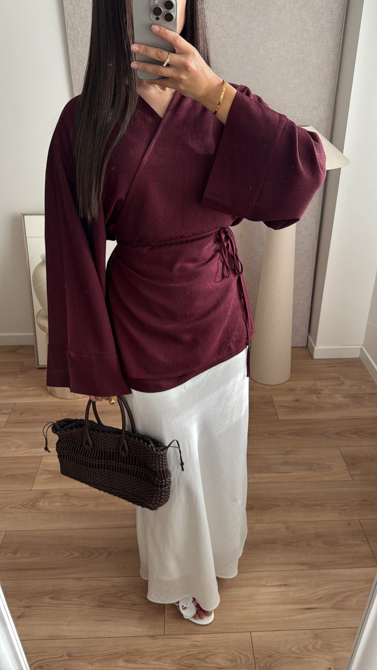 Longue jupe [blanc]