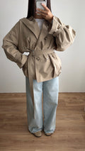 Trench à capuche [beige]