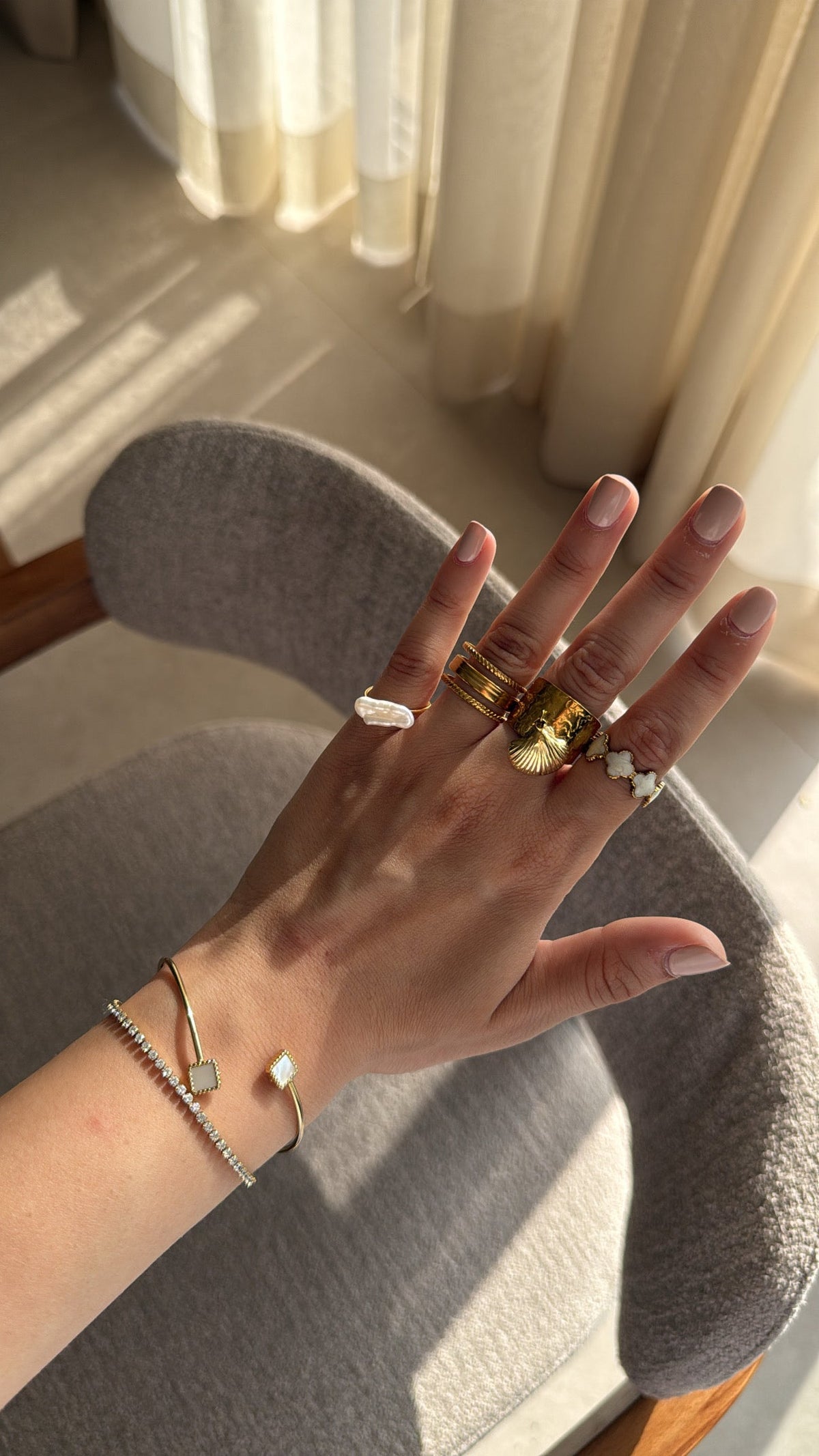 Bague ajustable en acier inoxydable