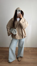 Trench à capuche [beige]