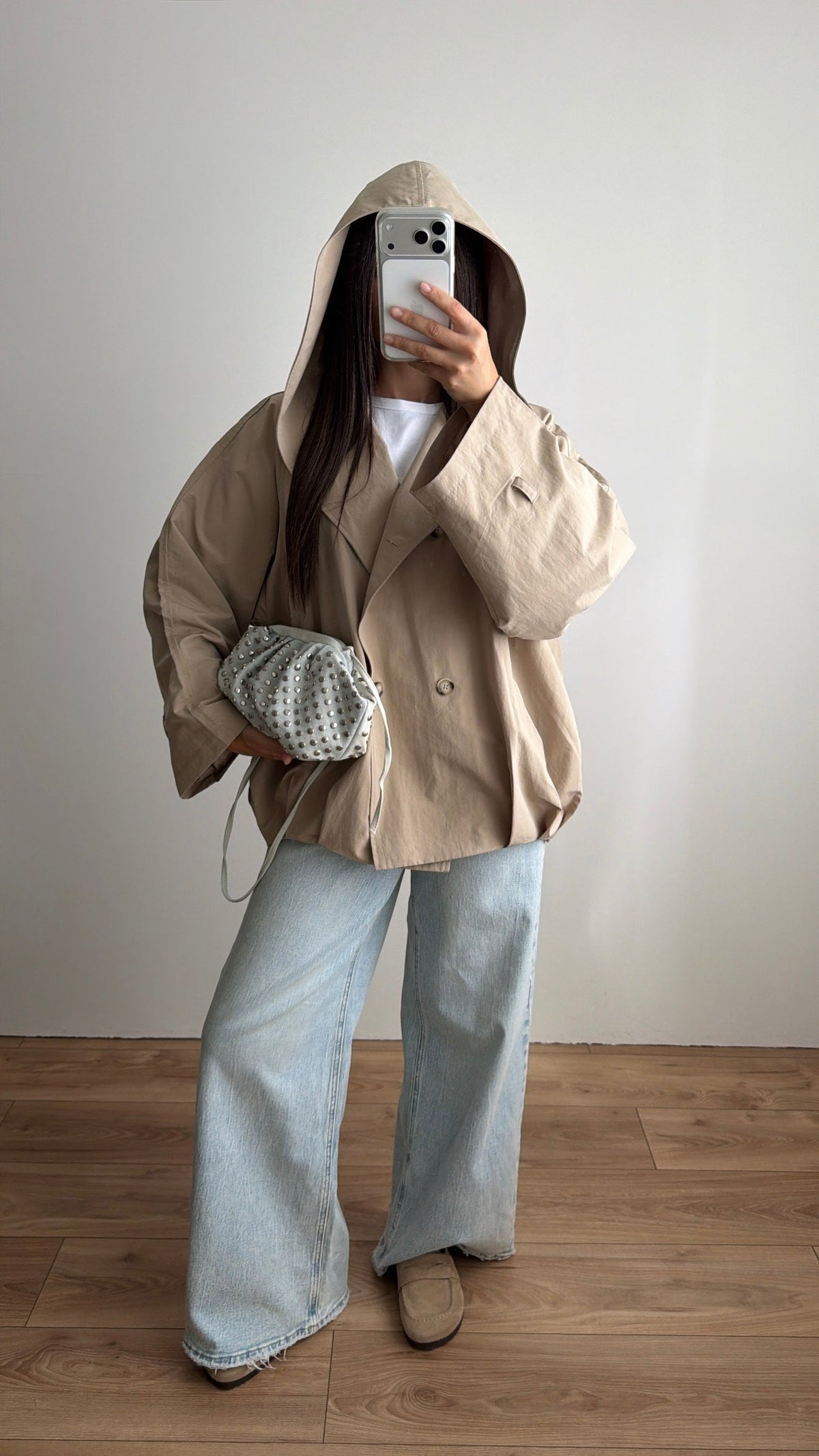 Trench à capuche [beige]
