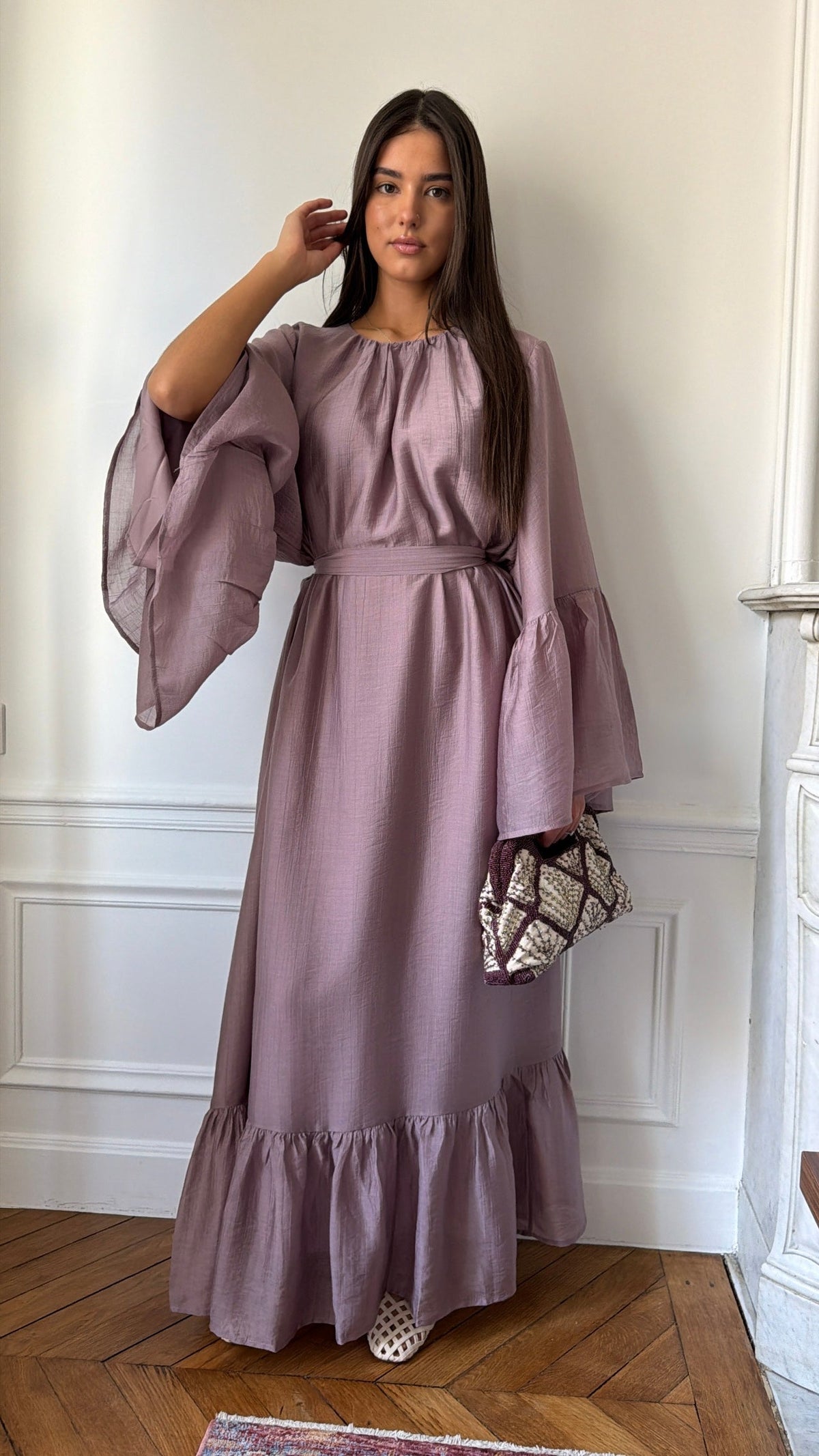 Robe longue AMBER [prune]