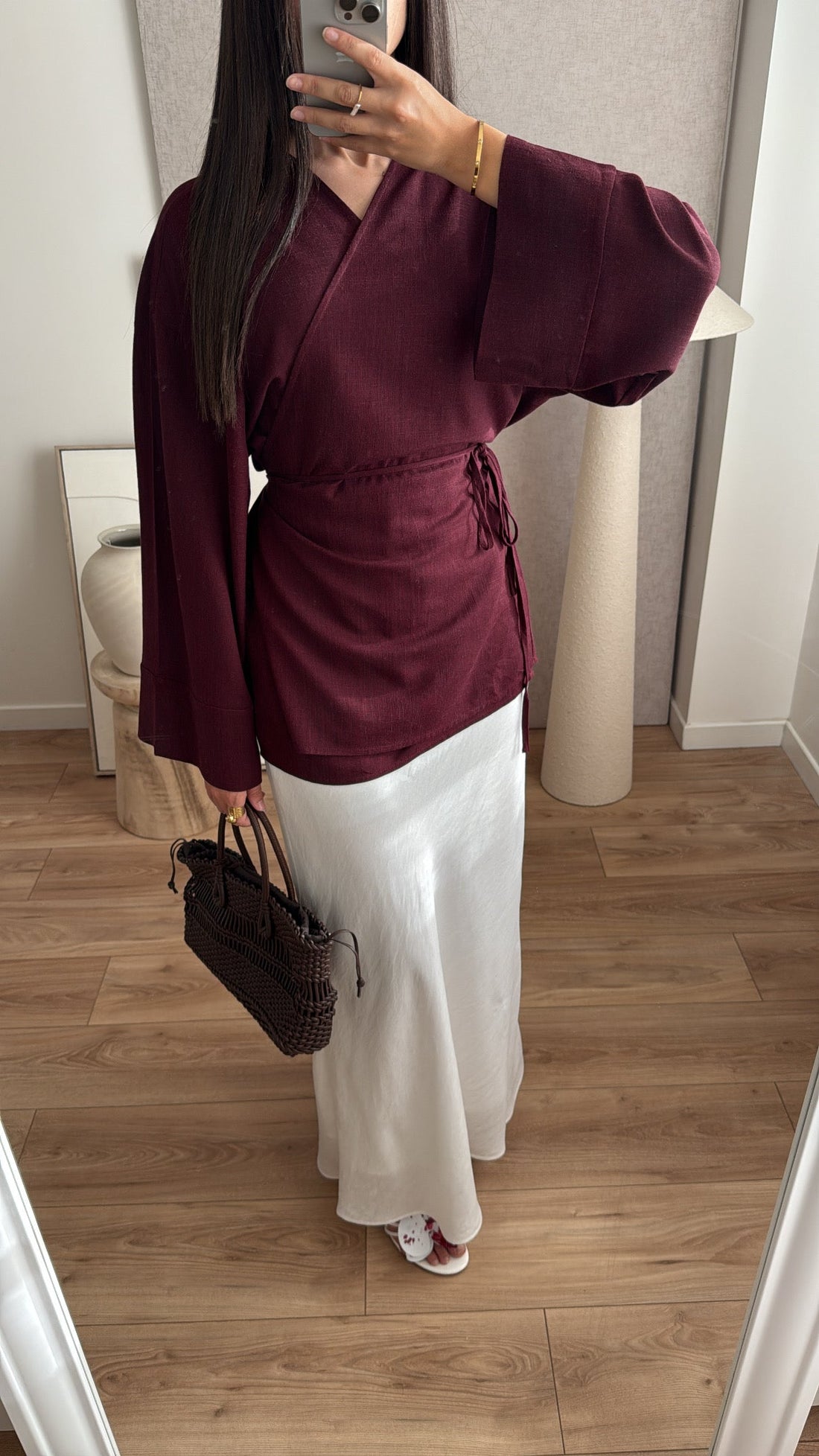 Longue jupe [blanc]