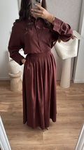 jupe patineuse LINO [ marron ]