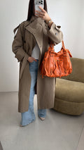 Long trench oversize [kaki]