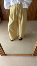 Pantalon droit [jaune]