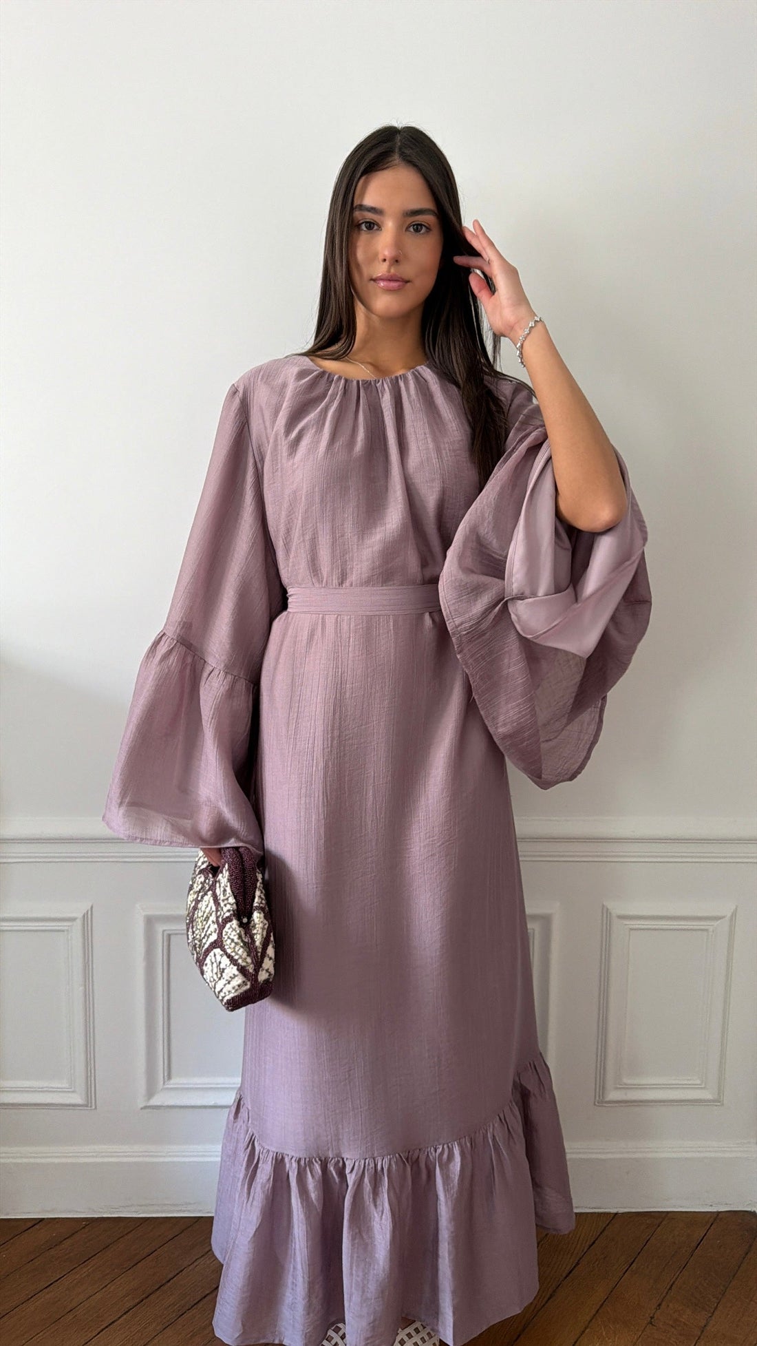 Robe longue AMBER [prune]