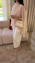 Pantalon court et ample [blanc]