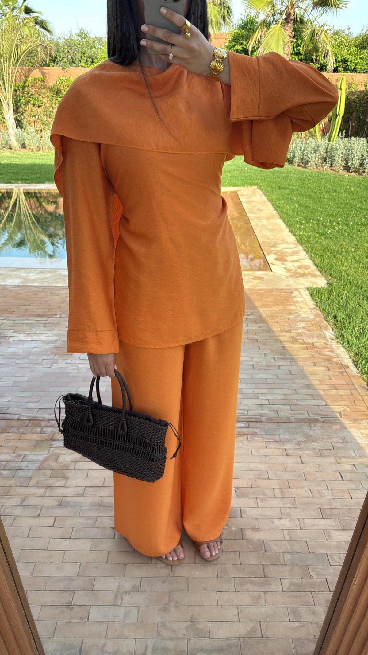 Ensemble fluide KAMAE [orange vif]