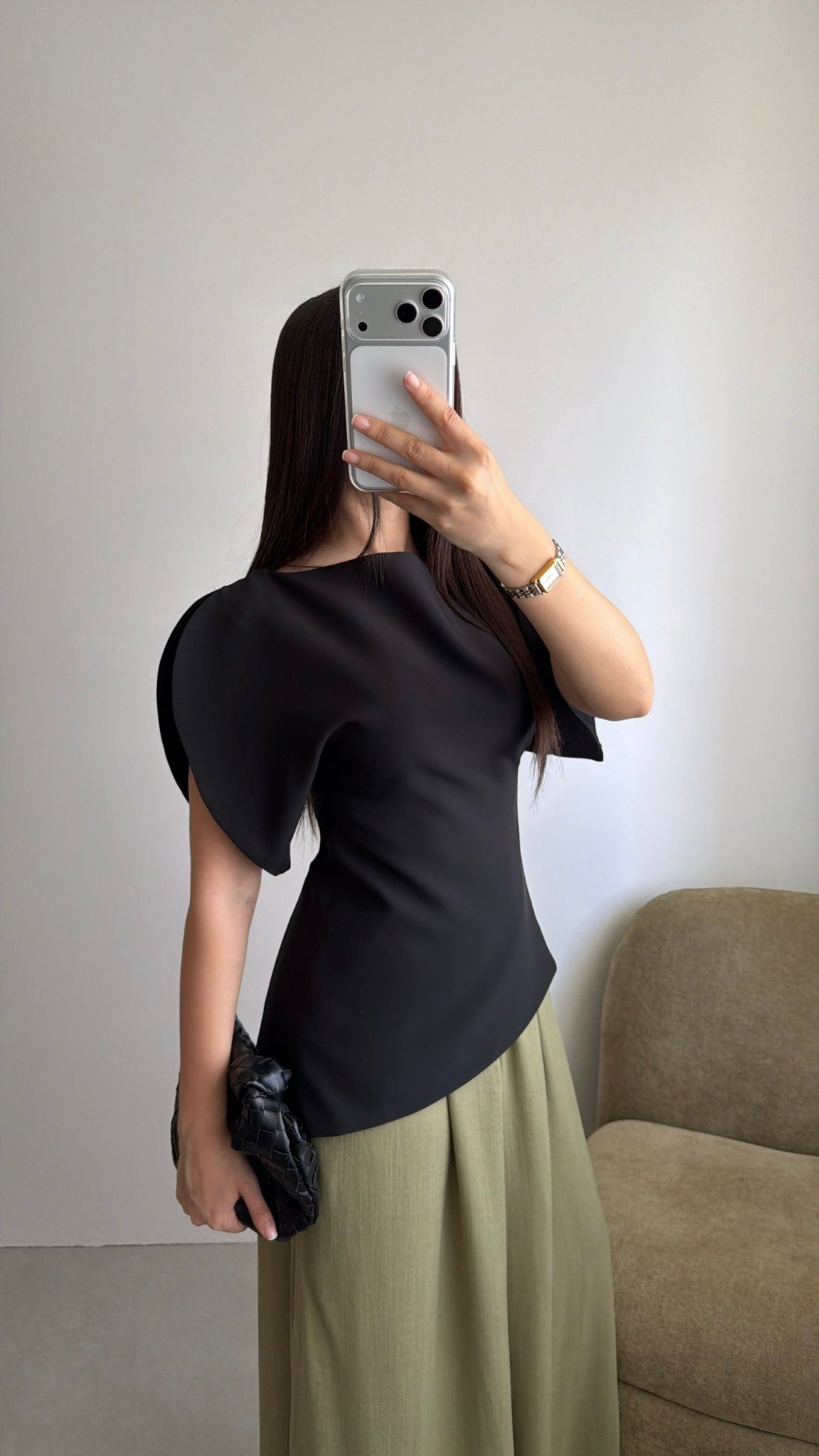 Top asymétrique [noir]