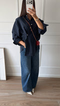 chemise rayée [marine]