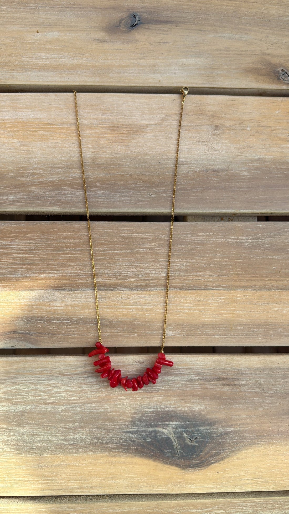 Collier coquillage [ROUGE]