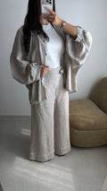 Ensemble en 100% lin OVER [taupe]