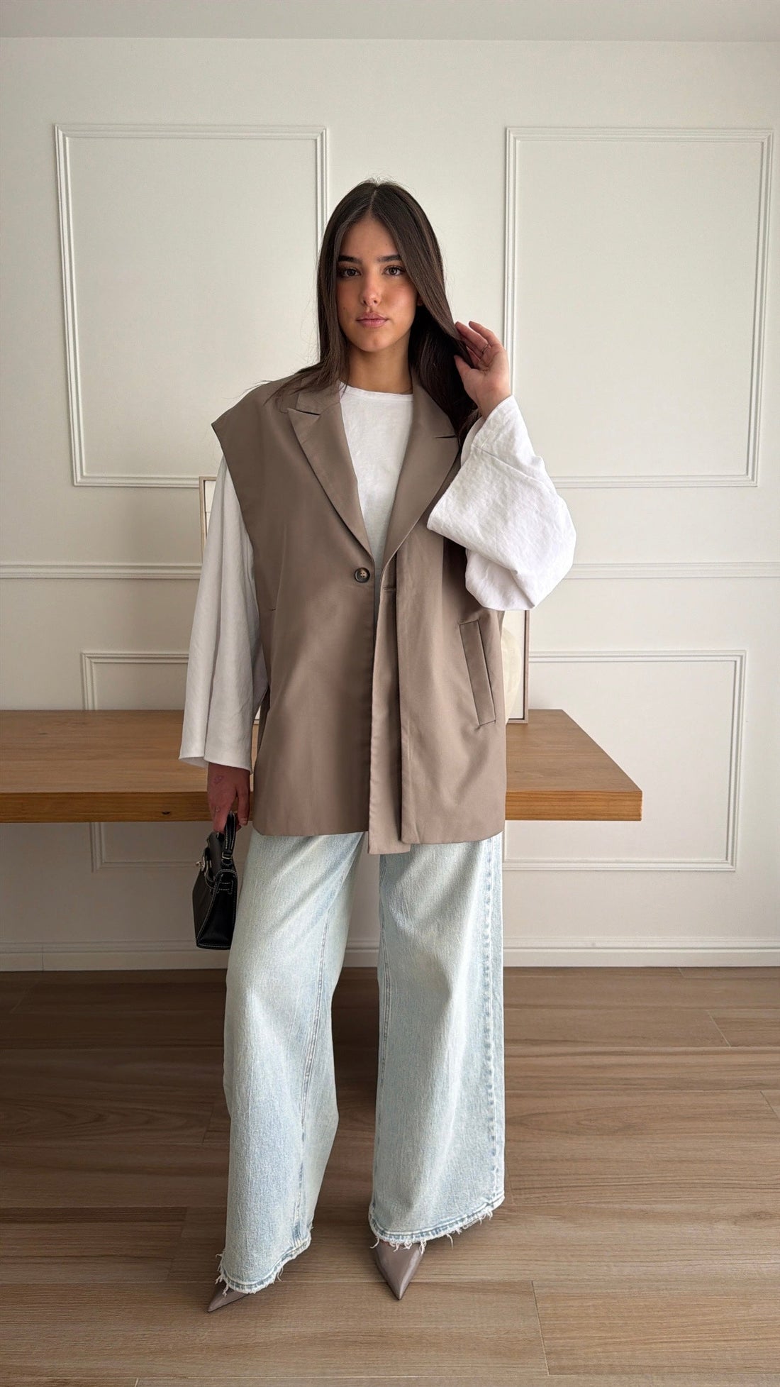 Blazer sans manches NOLA [taupe]
