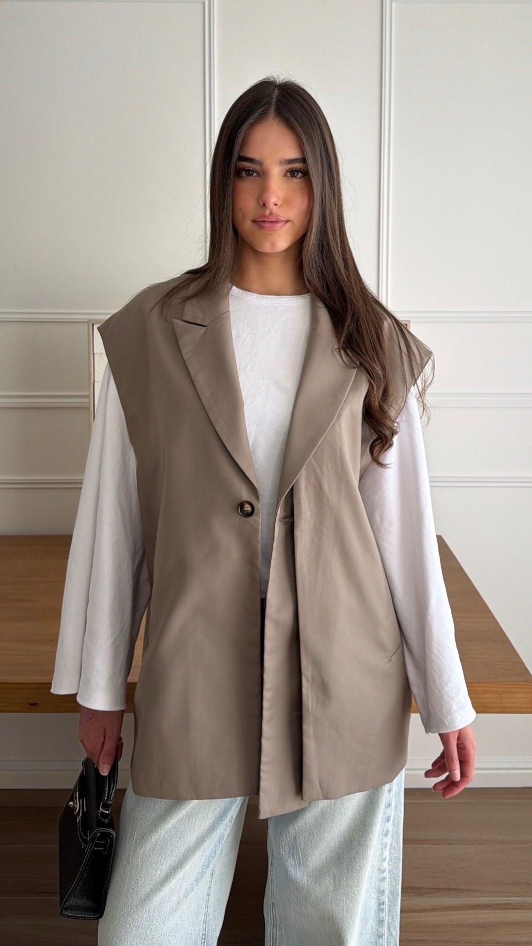 Blazer sans manches NOLA [taupe]