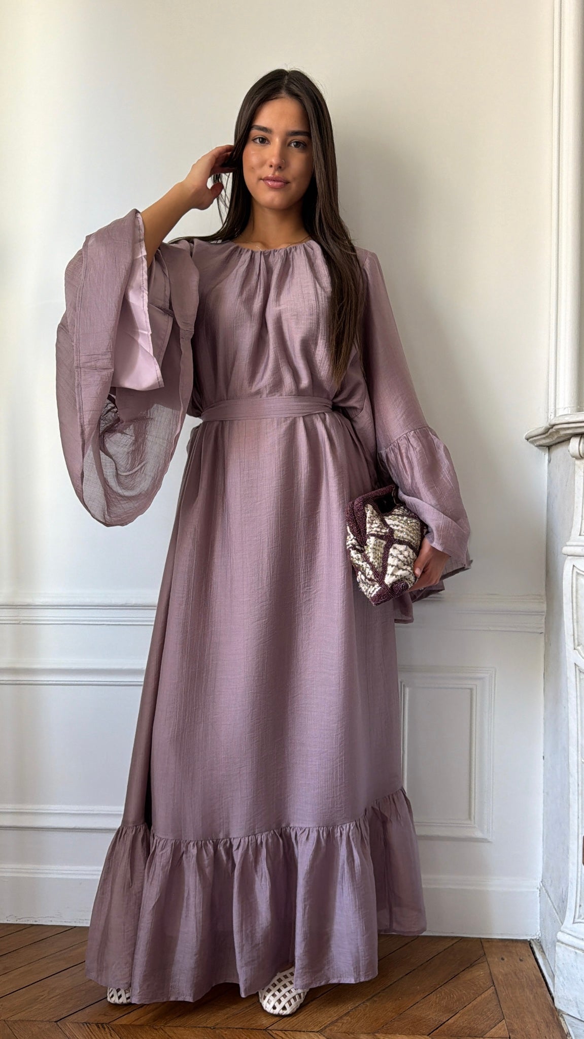 Robe longue AMBER [prune]