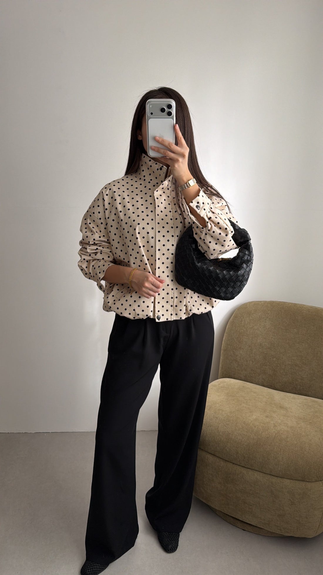Pantalon coupe droite [noir]