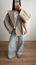 Trench à capuche [beige]