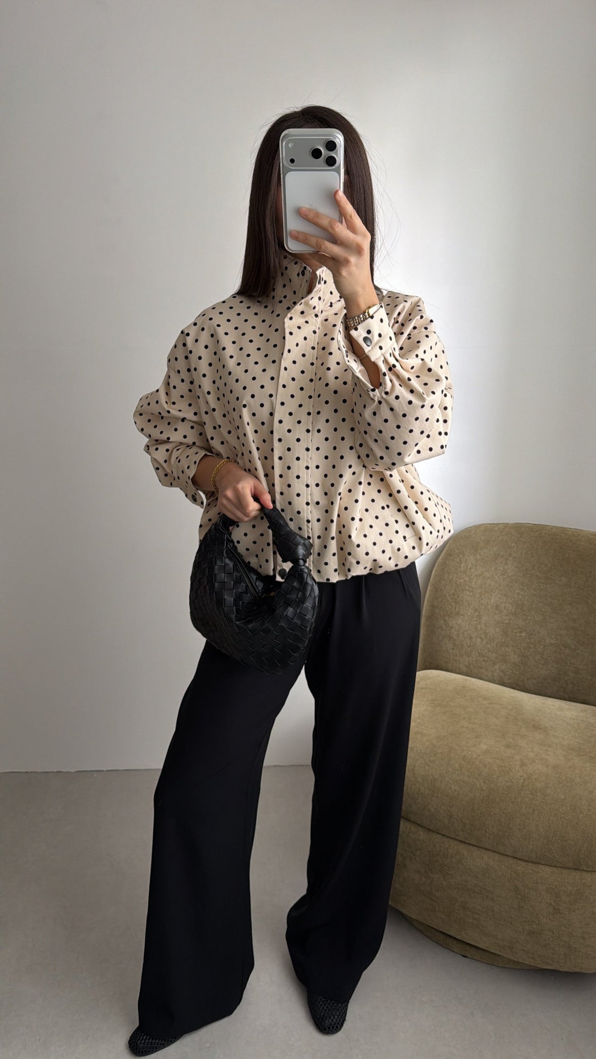 Pantalon coupe droite [noir]
